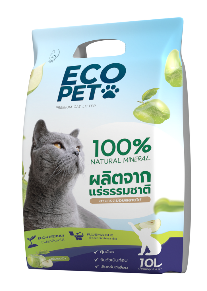 Ecopet ทรายแมว กลิ่นแอปเปิ้ล